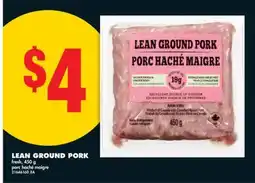 No Frills LEAN GROUND PORK, 450 G offer