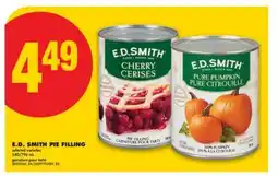 No Frills E. D. SMITH PIE FILLING, 540/796 ML offer