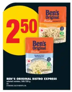 No Frills BEN'S ORIGINAL BISTRO EXPRESS, 240/250 G offer