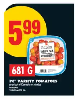 No Frills PC VARIETY TOMATOES, 681 G offer