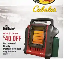 Cabela's Mr. Heater Buddy Portable Heater offer