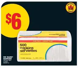 No Frills NO NAME NAPKINS, 500'S offer