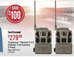 Cabela's Tactacam Reveal X 3.0 Cellular Trail Camera 2-Pack offer