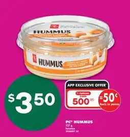 No Frills PC HUMMUS 227 G offer