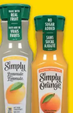No Frills SIMPLY ORANGE JUICE OR DRINKS, 340 ML offer