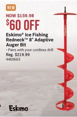 Cabela's Eskimo Ice Fishing Redneck 8 Adaptive Auger Bit offer