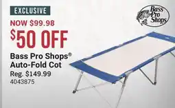 Cabela's Bass Pro Shops Auto-Fold Cot offer