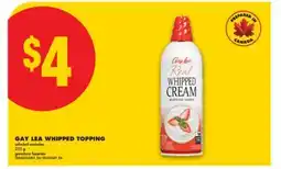 No Frills GAY LEA WHIPPED TOPPING, 225 G offer