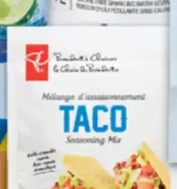 No Frills PC OR BLUE MENU TACO SEASONING, 24 G offer