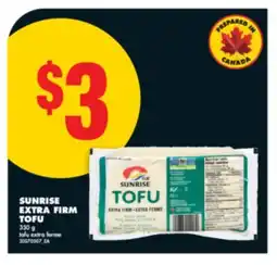 No Frills SUNRISE EXTRA FIRM TOFU, 350 G offer