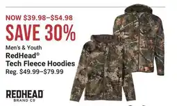 Cabela's Men's & Youth RedHead Tech Fleece Hoodies offer