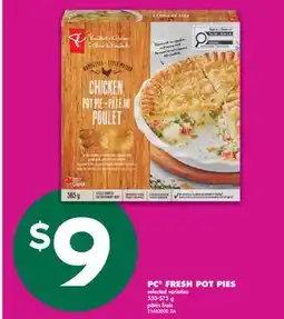 No Frills PC FRESH POT PIES, 550-575 G offer