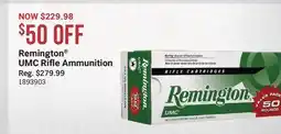 Cabela's Remington UMC Rifle Ammunition offer