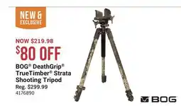 Cabela's BOG DeathGrip TrueTimber Strata Shooting Tripod offer