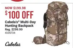 Cabela's Cabela's Multi-Day Hunting Backpack offer