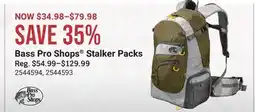 Cabela's Bass Pro Shops Stalker Packs offer