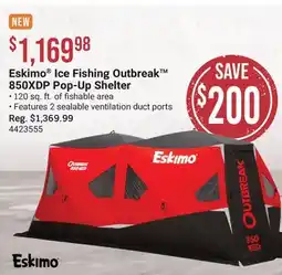 Cabela's Eskimo Ice Fishing Outbreak 850XDP Pop-Up Shelter offer