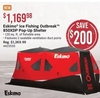 Cabela's Eskimo Ice Fishing Outbreak 850XDP Pop-Up Shelter offer