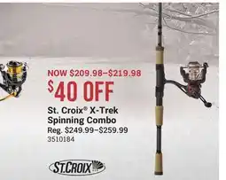 Cabela's St. Croix X-Trek Spinning Combo offer