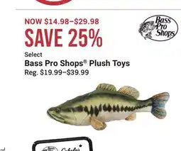 Cabela's Bass Pro Shops Plush Toys offer