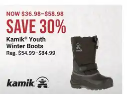 Cabela's Kamik Youth Winter Boots offer