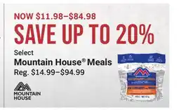 Cabela's Mountain House Meals offer
