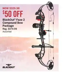 Cabela's BlackOut Faze 2 Compound Bow Package offer