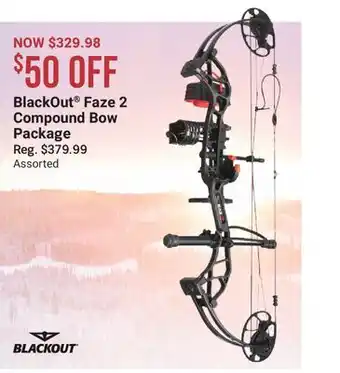 Cabela's BlackOut Faze 2 Compound Bow Package offer