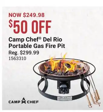Cabela's Camp Chef Del Rio Portable Gas Fire Pit offer