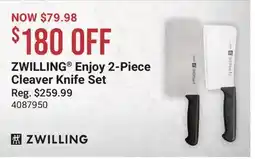 Cabela's ZWILLING Enjoy 2-Piece Cleaver Knife Set offer