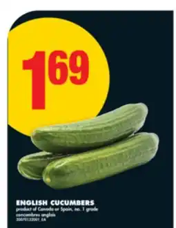 No Frills ENGLISH CUCUMBERS offer
