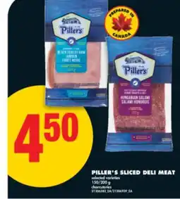No Frills PILLER'S SLICED DELI MEAT, 150/200 G offer