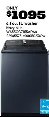 RONA SAMSUNG 6.1 cu. ft. washer offer