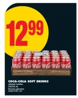 No Frills COCA-COLA SOFT DRINKS, 24x355 ML offer