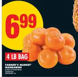 No Frills FARMER'S MARKET MANDARINS, 4 LB BAG offer