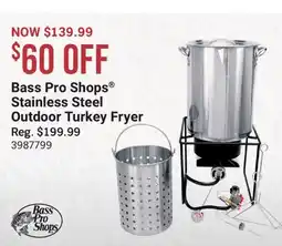 Cabela's Bass Pro Shops Stainless Steel Outdoor Turkey Fryer offer