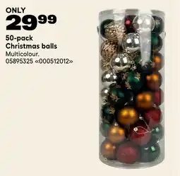 RONA 50-pack Christmas balls offer