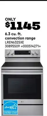 RONA 6.3 cu. ft. convection range offer