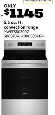 RONA 5.3 cu. ft. convection range offer
