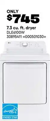 RONA 7.3 cu. ft. dryer offer