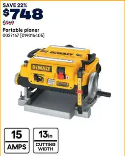 RONA DEWALT Portable planer offer