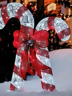 RONA Pre-lit candy canes, 45 offer