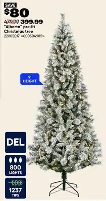 RONA Alberta pre-lit Christmas tree offer