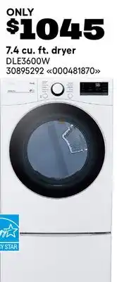 RONA 7.4 cu. ft. dryer offer