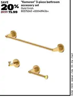 RONA Kameron 3-piece bathroom accessory set offer