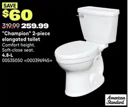 RONA Champion 2-piece elongated toilet offer