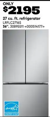 RONA 27 cu. ft. refrigerator offer