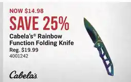 Cabela's Cabela's Rainbow Function Folding Knife offer
