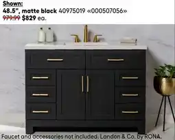 RONA OVE and LANDON & CO. vanities offer