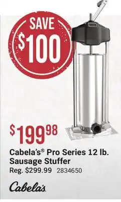 Cabela's Cabela's Pro Series 12 lb. Sausage Stuffer offer